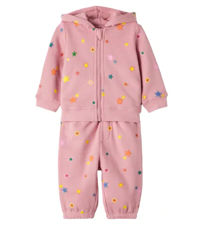 Stella McCartney Kids Baby cotton hoodie and sweatpants set