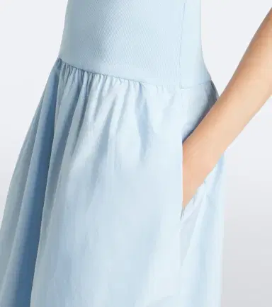 Velvet Romilly cotton-blend maxi dress | Thumbnail 4