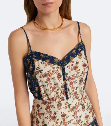 Polo Ralph Lauren Floral cotton and silk midi dress | Thumbnail 2