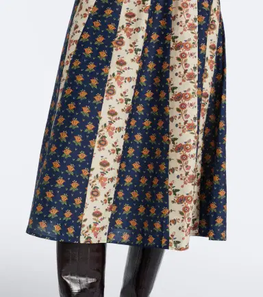 Polo Ralph Lauren Floral cotton and silk midi dress | Thumbnail 3