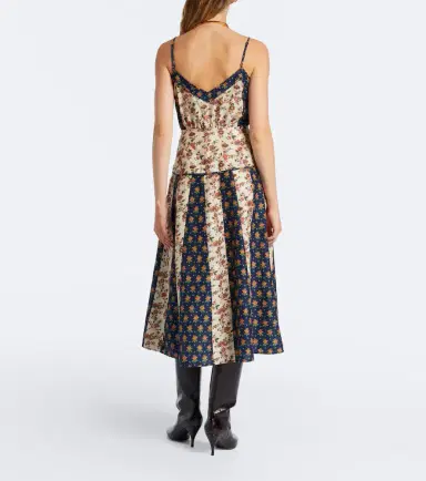Polo Ralph Lauren Floral cotton and silk midi dress | Thumbnail 5