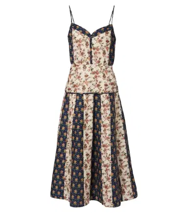 Polo Ralph Lauren Floral cotton and silk midi dress | Thumbnail 1