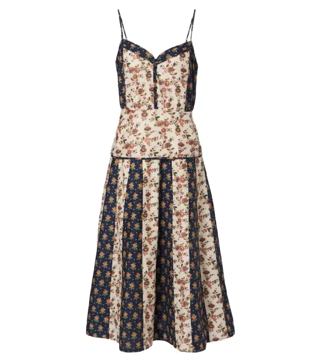 Polo Ralph Lauren Floral cotton and silk midi dress