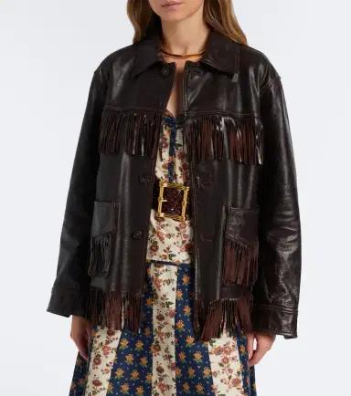 Polo Ralph Lauren Fringed leather jacket | Thumbnail 5 Polo Ralph Lauren Fringed leather jacket | Thumbnail 5
