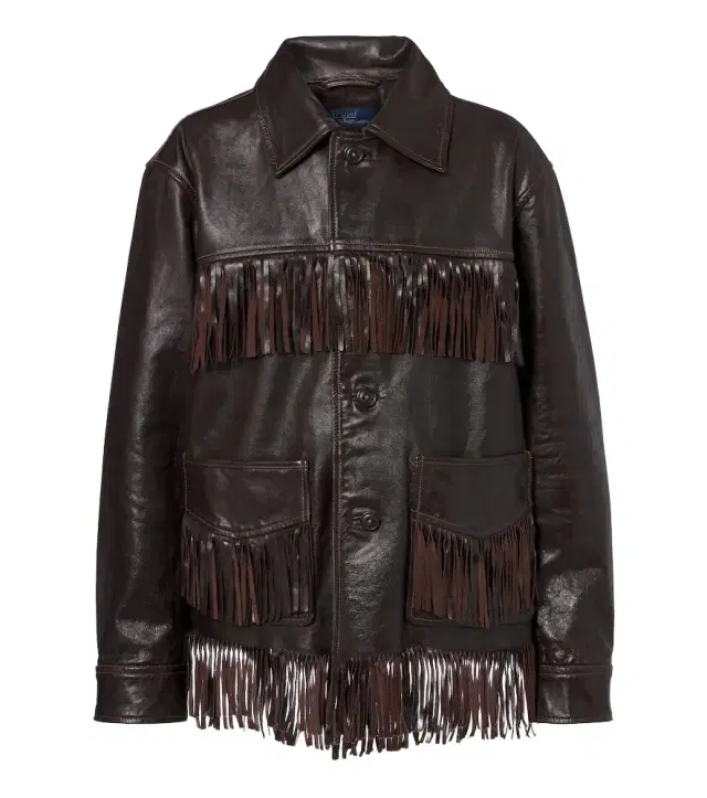 Polo Ralph Lauren Fringed leather jacket