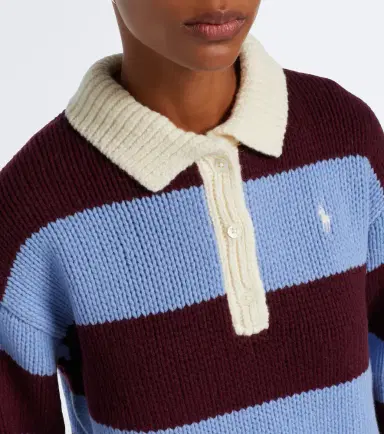 Polo Ralph Lauren Striped wool-blend polo sweater | Thumbnail 2