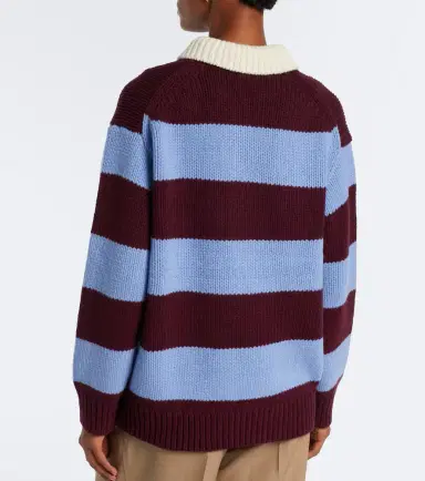 Polo Ralph Lauren Striped wool-blend polo sweater | Thumbnail 3