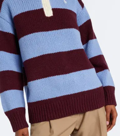 Polo Ralph Lauren Striped wool-blend polo sweater | Thumbnail 4