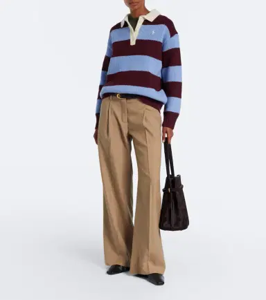 Polo Ralph Lauren Striped wool-blend polo sweater | Thumbnail 6