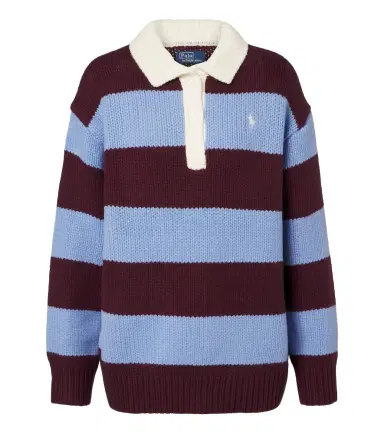 Polo Ralph Lauren Striped wool-blend polo sweater | Thumbnail 1