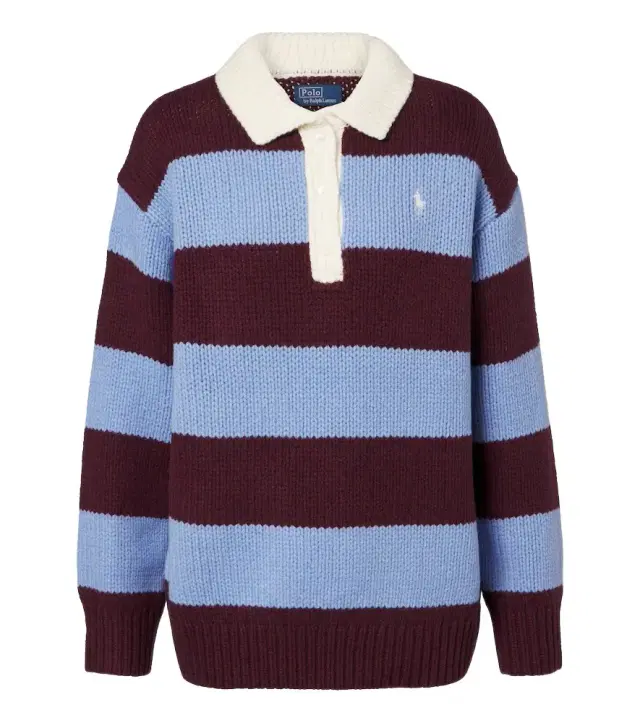 Polo Ralph Lauren Striped wool-blend polo sweater