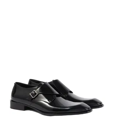 Saint Laurent Connor leather monk strap shoes | Thumbnail 1 Saint Laurent Connor leather monk strap shoes | Thumbnail 1