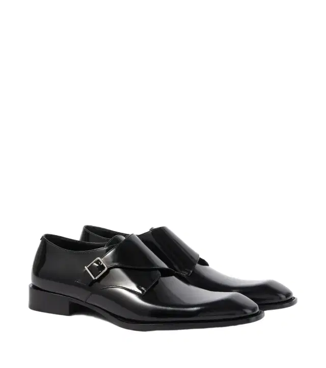 Saint Laurent Connor leather monk strap shoes