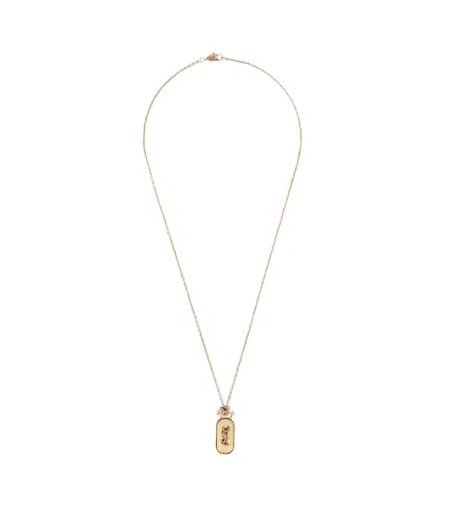 Saint Laurent Cassandre pendant necklace