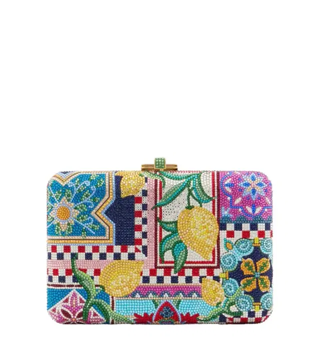 Judith Leiber Couture Slim Slide Ceramica embellished clutch