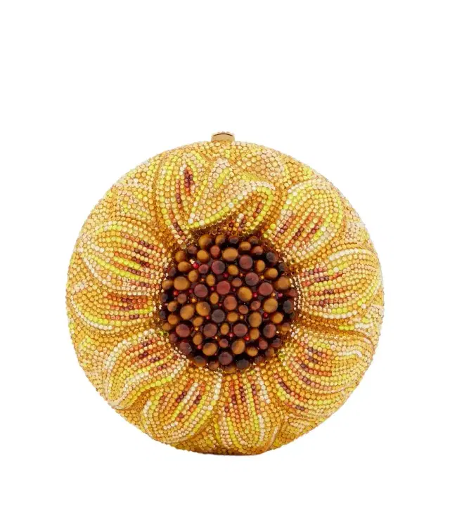 Judith Leiber Couture Sunflower Soleil embellished clutch