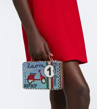 Judith Leiber Couture Lunch Box Beep Beep embellished clutch | Thumbnail 6