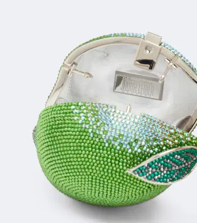 Judith Leiber Couture Citron Lime embellished clutch | Thumbnail 2