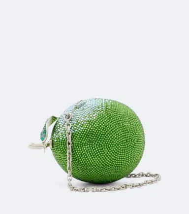 Judith Leiber Couture Citron Lime embellished clutch | Thumbnail 3