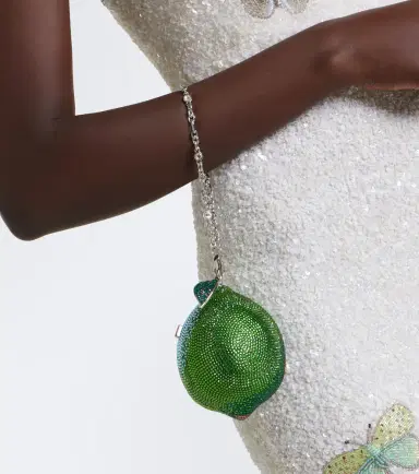 Judith Leiber Couture Citron Lime embellished clutch | Thumbnail 7