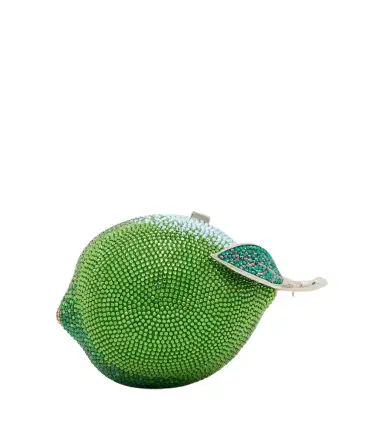 Judith Leiber Couture Citron Lime embellished clutch | Thumbnail 1