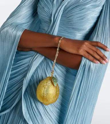 Judith Leiber Couture Citron Lemon embellished clutch | Thumbnail 5