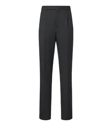 Saint Laurent Pinstripe wool straight pants | Thumbnail 1 Saint Laurent Pinstripe wool straight pants | Thumbnail 1