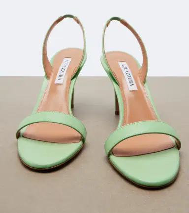 Aquazzura So Nude leather slingback sandals | Thumbnail 2