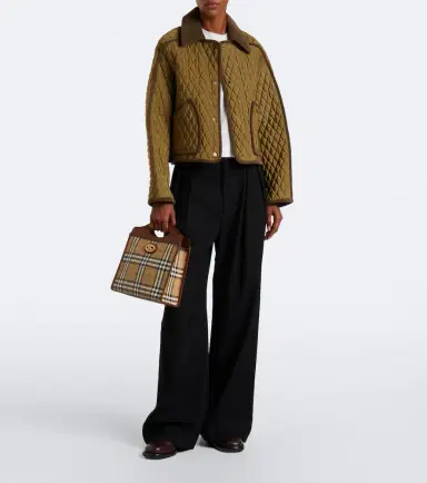 Burberry Check Medium top-handle bag | Thumbnail 4