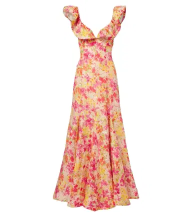 La Fuori Là Fuori Genevieve's floral embellished maxi dress | Thumbnail 1