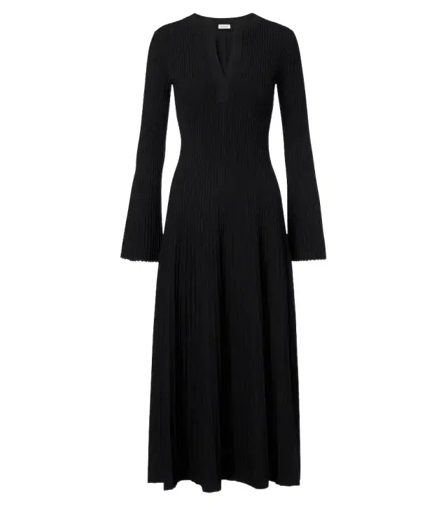 Genna ribbed-knit midi dress
