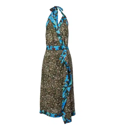 Dries Van Noten Printed halterneck midi dress | Thumbnail 1