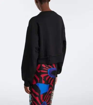 Dries Van Noten Cropped cotton jersey sweatshirt | Thumbnail 5 Dries Van Noten Cropped cotton jersey sweatshirt | Thumbnail 5