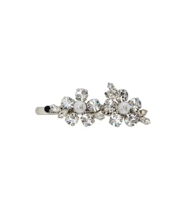 Simone Rocha Floral mini crystal-embellished barrette