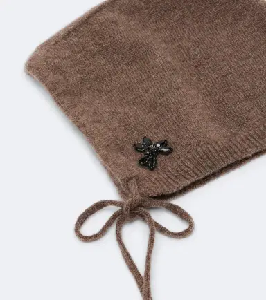 Simone Rocha Turbo embellished cashmere hood | Thumbnail 3