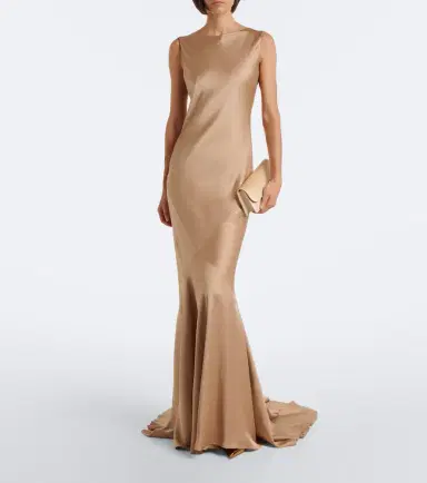 Max Mara Open-back satin maxi dress | Thumbnail 2