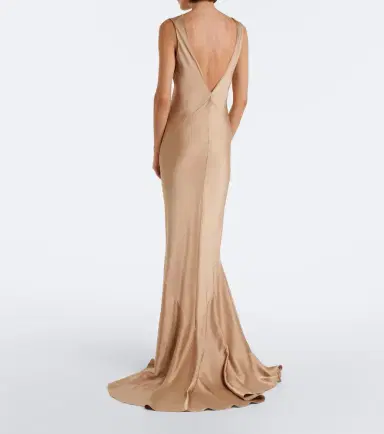 Max Mara Open-back satin maxi dress | Thumbnail 4