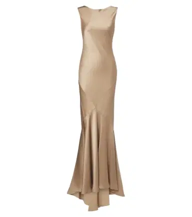 Max Mara Open-back satin maxi dress | Thumbnail 1