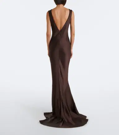 Max Mara Open-back satin maxi dress | Thumbnail 3