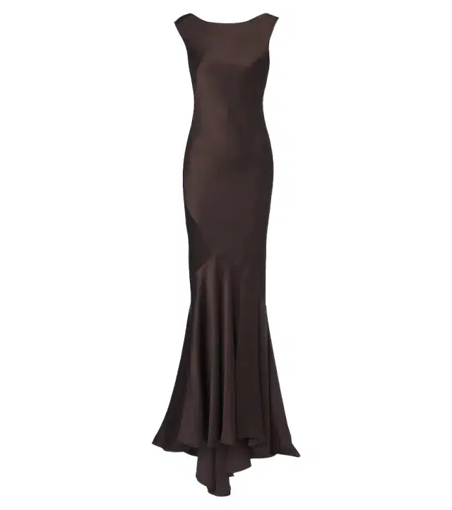 Max Mara Open-back satin maxi dress