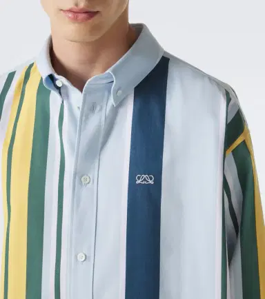 Loewe Double L striped cotton twill shirt | Thumbnail 3