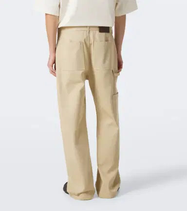Loewe Double L cotton twill wide-leg pants | Thumbnail 2