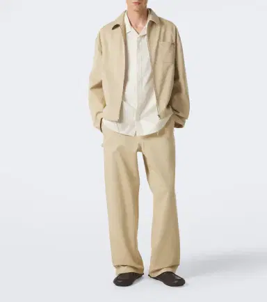 Loewe Double L cotton twill wide-leg pants | Thumbnail 4