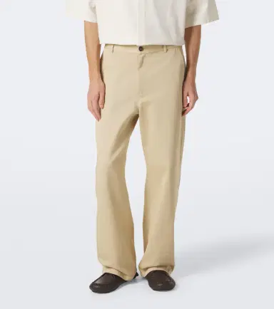 Loewe Double L cotton twill wide-leg pants | Thumbnail 5