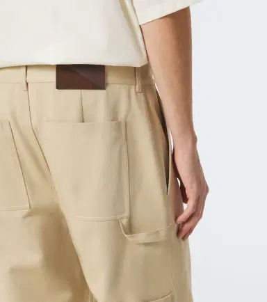 Loewe Double L cotton twill wide-leg pants | Thumbnail 6
