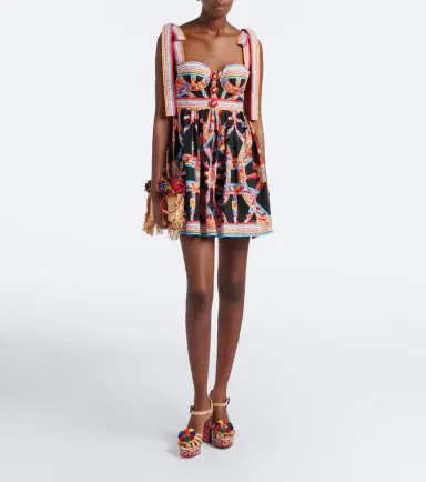 Dolce & Gabbana Printed woven platform sandals | Thumbnail 5
