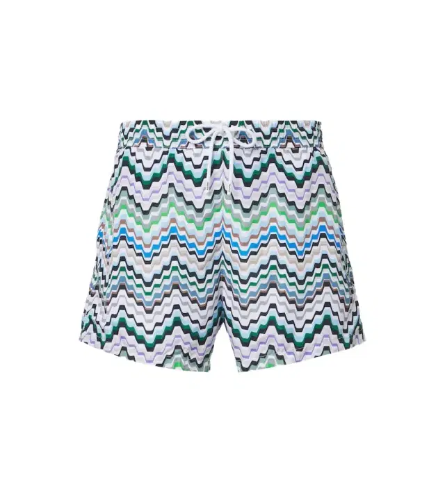Missoni Greek Key swim trunks