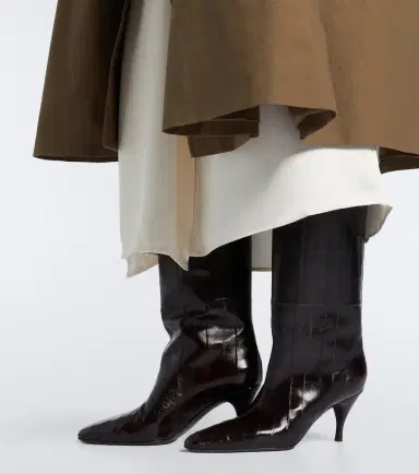 Herbert Levine Silhouette leather knee-high boots | Thumbnail 3