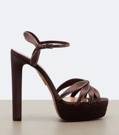 Aquazzura Soulmate Crystal satin platform sandals | Thumbnail 4 Aquazzura Soulmate Crystal satin platform sandals | Thumbnail 4
