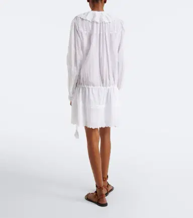 Marant Etoile Lenora embroidered cotton voile minidress | Thumbnail 3 Marant Etoile Lenora embroidered cotton voile minidress | Thumbnail 3